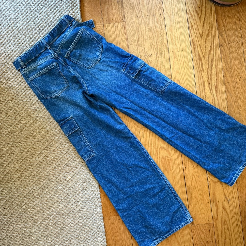 NWOT Reformation Cary Cargo Jeans - Picture 9 of 11